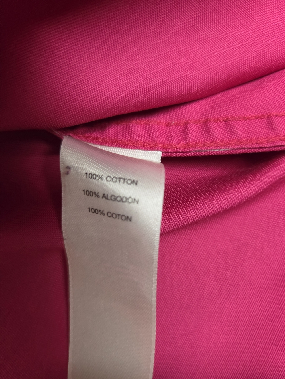 Chico's No Iron Fushia Button Down Shirt Size XL (16-18) - Picture 5 of 8